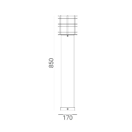 Lampa stojąca ogrodowa STOCKHOLM 85CM 1464B - Norlys