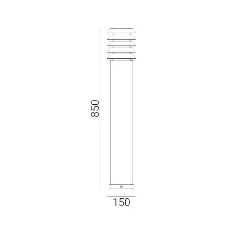 Lampa stojąca ogrodowa ALTA 85CM 291B - Norlys