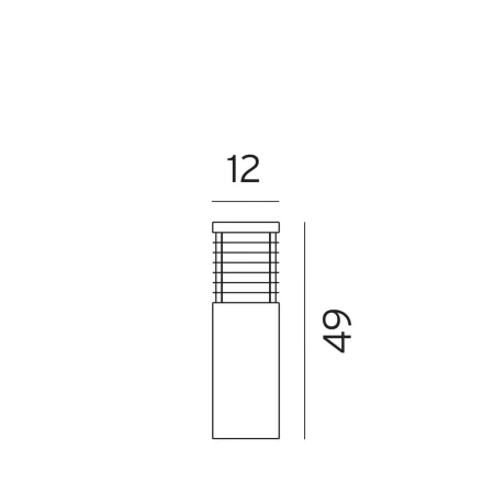 Lampa stojąca ogrodowa HALMSTAD 49CM 295B - Norlys