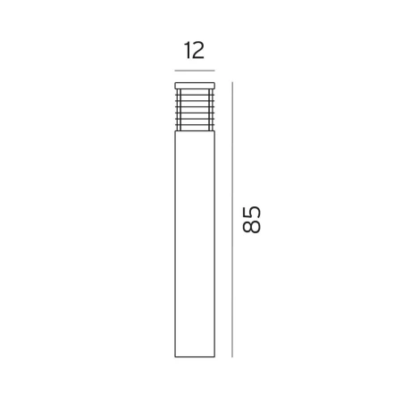 Lampa stojąca ogrodowa HALMSTAD 85CM 296B - Norlys