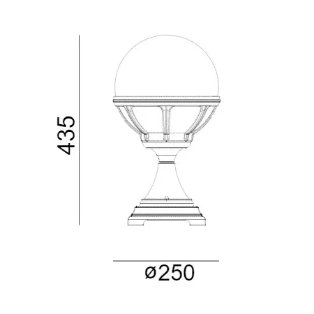 Lampa stojąca ogrodowa BOLOGNA 312W - Norlys