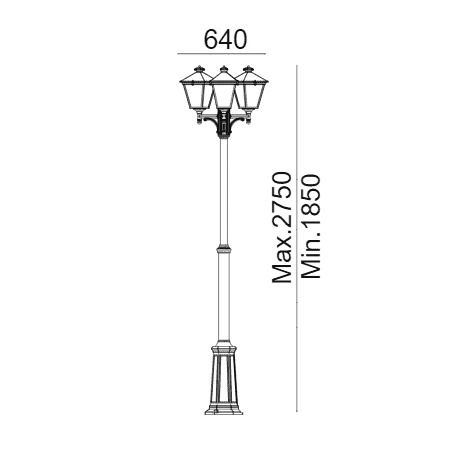 Latarnia ogrodowa zewnętrzna LONDON 483W - Norlys