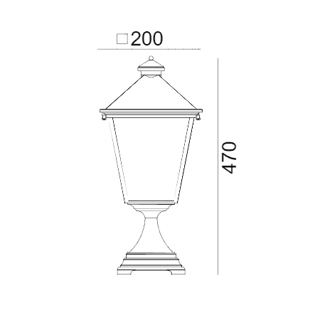 Lampa stojąca ogrodowa zewnętrzna LONDON 484B - Norlys