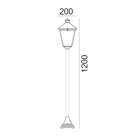 Lampa stojąca ogrodowa zewnętrzna LONDON 485W - Norlys