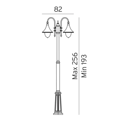 Latarnia ogrodowa zewnętrzna FLORENCJA 820B - Norlys
