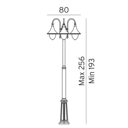 Latarnia ogrodowa zewnętrzna FLORENCJA 830W - Norlys