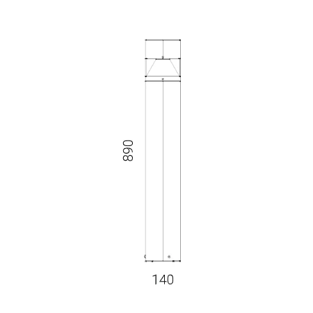 Lampa słupkowa zewnętrzna ARVIKA LED 891B - Norlys