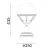 Lampa stojąca ogrodowa BOLOGNA 312B - Norlys