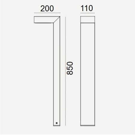 Słupek ogrodowy ASKER LED 7,7W 4000K ściemnialny 85cm IESNA typ V 1320 – Norlys