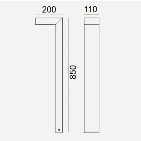Słupek ogrodowy ASKER LED 9,7W 3000K 85cm PIR 1338 – Norlys