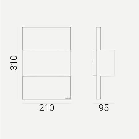 Kinkiet zewnętrzny GENEVA LED 8,2W ściemnialny 2700K 1878 – Norlys