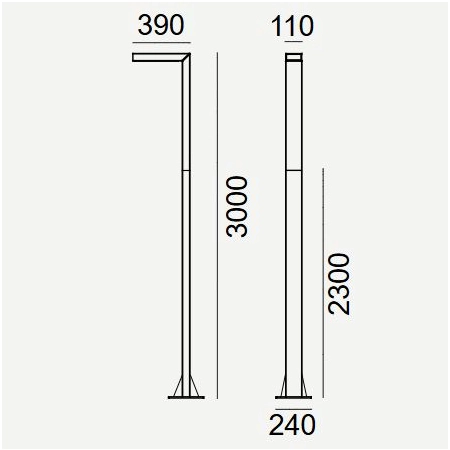 Latarnia dwusegmentowa ASKER LED 19,7W 4000K 300cm ściemnialna IEASNA typ V 5225 – Norlys