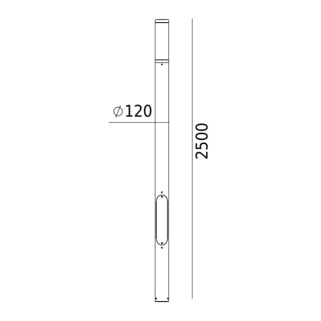 Latarnia EGERSUND PARK 250cm LED 23,9W 4000K (drzwiczki rewizyjne) 6115 – Norlys