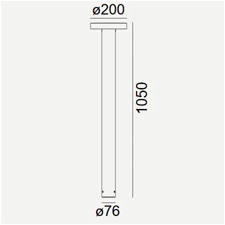 Słupek ogrodowy BORG LED 17,6W DALI2/NightDim 4000K 105cm 6193 – Norlys