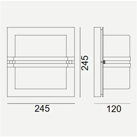 Kinkiet zewnętrzny BERN E27 650 – Norlys