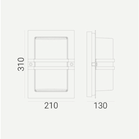 Kinkiet zewnętrzny BASEL LED 9,5W 3000K 671 – Norlys