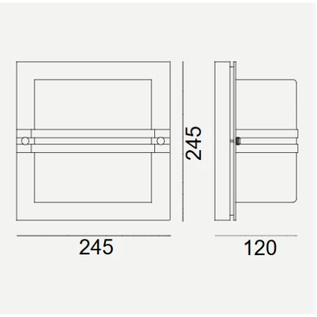 Kinkiet zewnętrzny BERN LED 11,2W 4000K 676 – Norlys