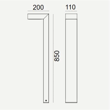 Słupek ogrodowy ASKER LED 8,5W 3000K 24V 85cm DC1311 – Norlys