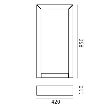 Słupek ogrodowy HELLVIK LED 20,2W DALI2 3000K 85cm 2412 – Norlys