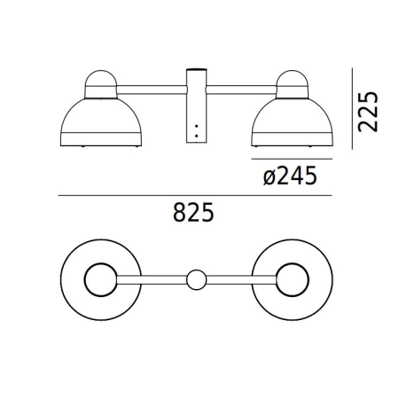 Głowica podwójna KOSTER E27 na słup Ø50 1155 – Norlys