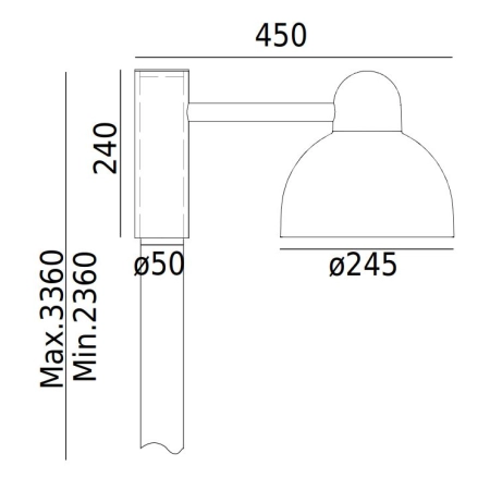 Latarnia pojedyncza KOSTER LED 19,4W DALI2 4000K 1840 – Norlys
