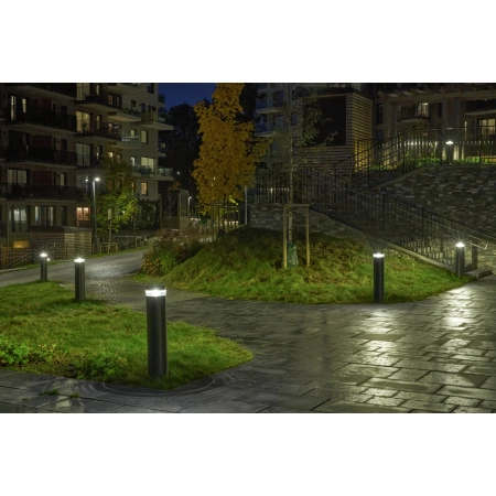Słupek ogrodowy STAVANGER LED 28 cm klosz przezroczysty - Norlys