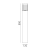 Słupek ogrodowy HALMSTAD LED 8,5W ściemnialny 3000K 85cm 1482 – Norlys