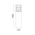 Słupek ogrodowy HALMSTAD E27 LED 5,9W 2700K 49cm 1488 – Norlys