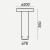 Słupek ogrodowy BORG LED 17,2W DALI2 4000K 35 cm 6123 – Norlys
