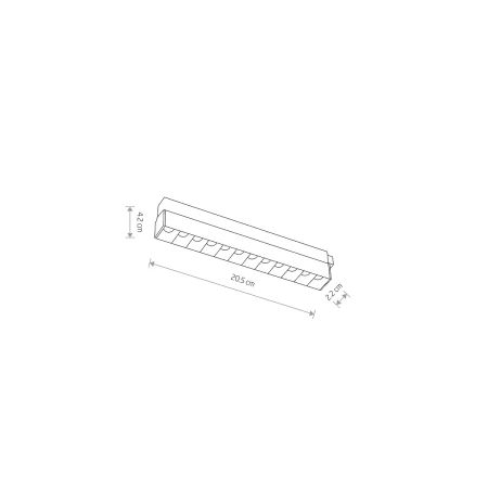 Lampa liniowa do szyn magnetycznych LVM FOCUS LED 9W 3000K 10144 - Nowodvorski