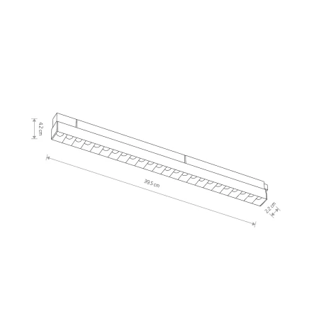 Lampa liniowa do szyn magnetycznych LVM FOCUS LED 15W 3000K 10150 - Nowodvorski