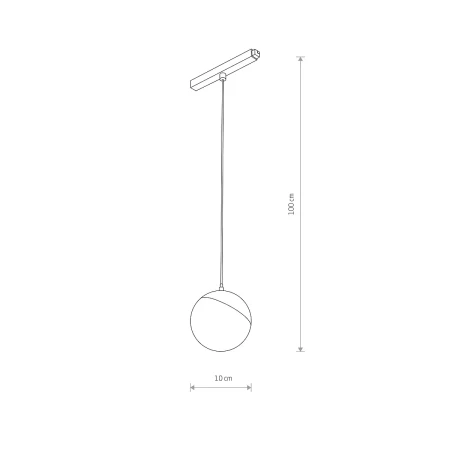 Lampa wisząca do szyn magnetycznych LVM LID LED 8W 3000K 10153 - Nowodvorski