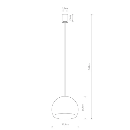 Lampa wisząca CANDY COPPER 10294 - Nowodvorski