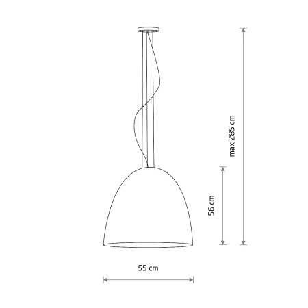 Lampa wisząca EGG L WHITE-COPPER 10324 - Nowodvorski