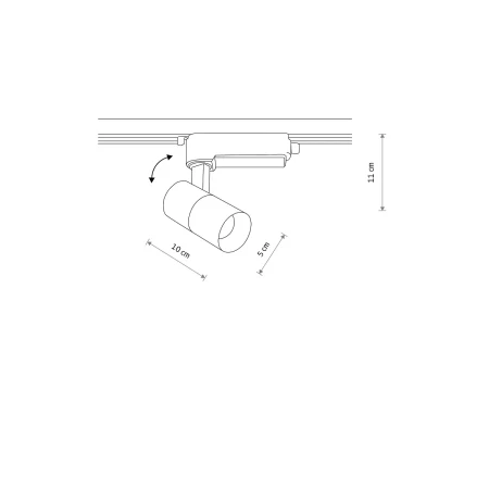 Lampa do szyn 1F PROFILE TINOS LED 7W 3000K WH 10372 - Nowodvorski