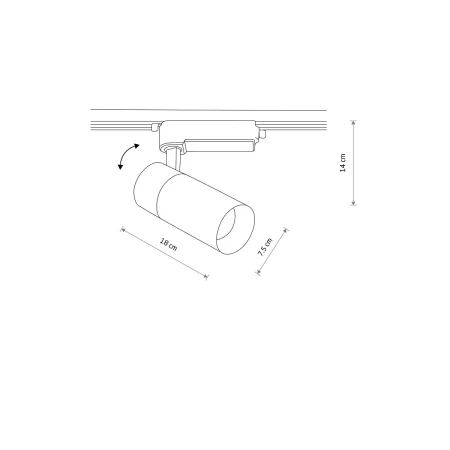 Lampa do szyn 1F PROFILE TINOS LED 30W 4000K BL 10388 - Nowodvorski