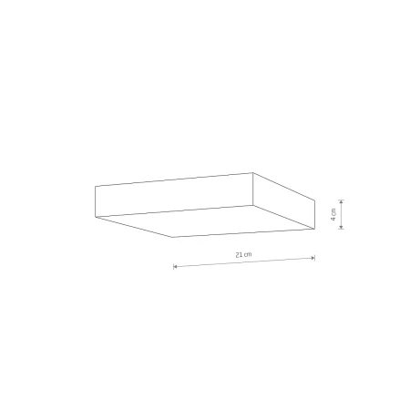 Lampa sufitowa LID SQUARE LED 35W 3000K WHITE 10422 - Nowodvorski
