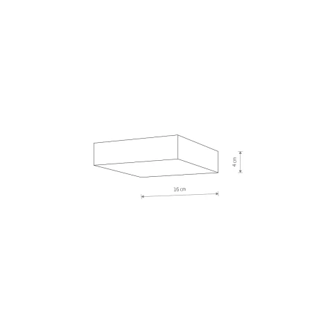 Lampa sufitowa LID SQUARE LED 25W 4000K WHITE 10430 - Nowodvorski