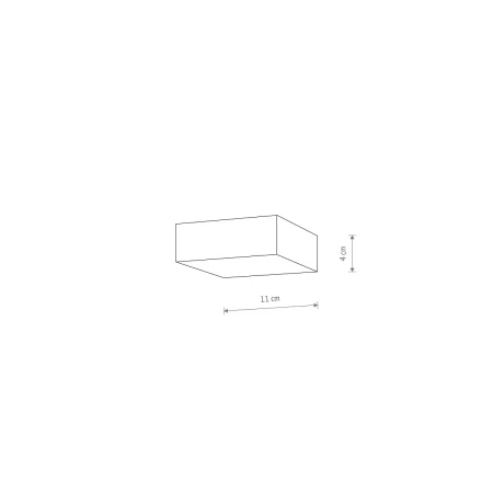 Lampa sufitowa LID SQUARE LED 15W 4000K BLACK 10433 - Nowodvorski