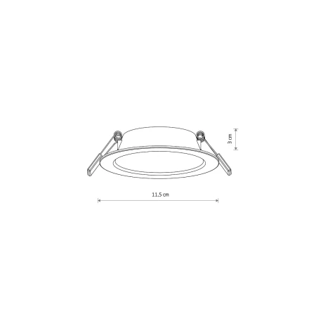 Lampa do wbudowania MYKONOS LED 6W 3000K WH 10535 - Nowodvorski
