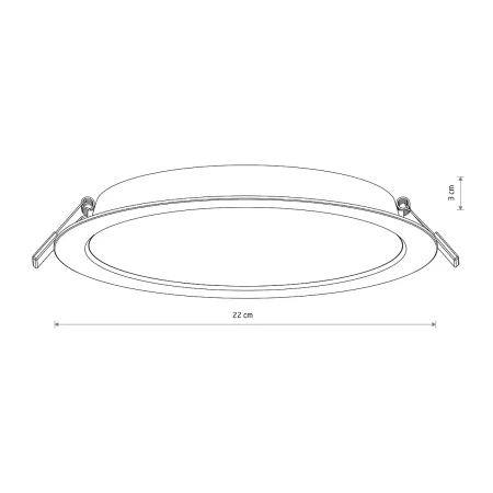 Lampa do wbudowania MYKONOS LED 24W 3000K WH 10544 - Nowodvorski