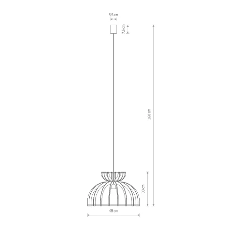 Lampa wisząca KYMI C BLACK 10575 - Nowodvorski