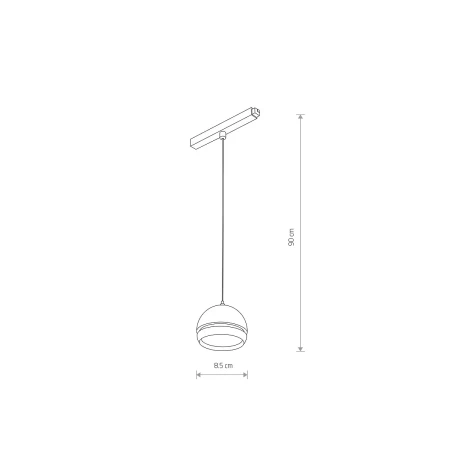 Lampa wisząca do szyn magnetycznych LVM SLOT LED 8W 4000K 10654 - Nowodvorski