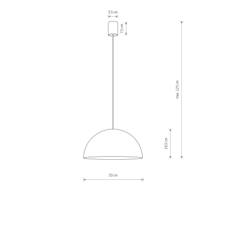 Lampa wisząca HEMISPHERE SUPER S BLACK-GOLD 10694 - Nowodvorski