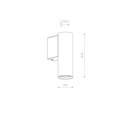 Kinkiet FOURTY WALL S SOLID BRASS 10748 - Nowodvorski