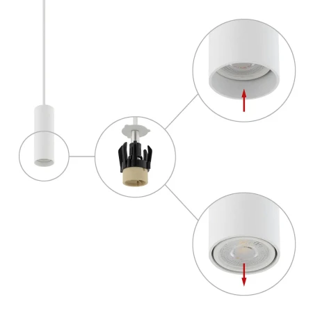 Lampa wisząca FOURTY S WHITE 10764 - Nowodvorski