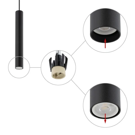 Lampa wisząca FOURTY M BLACK 10771 - Nowodvorski