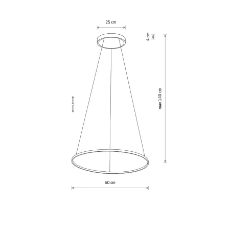 Lampa wisząca CIRCOLO LED M 4000K 10862 - Nowodvorski