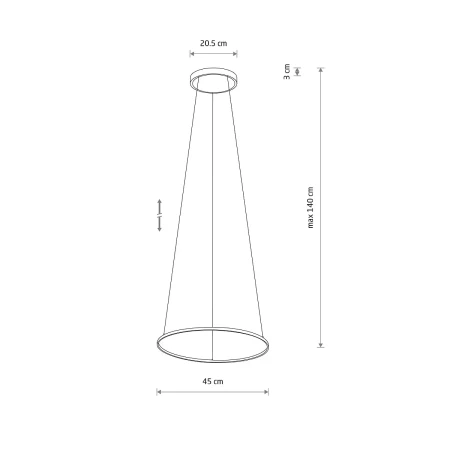 Lampa wisząca CIRCOLO LED S 3000K 10813 - Nowodvorski