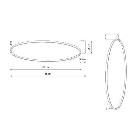Lampa ścienno-sufitowa CIRCOLO LED M 3000K 10815 - Nowodvorski